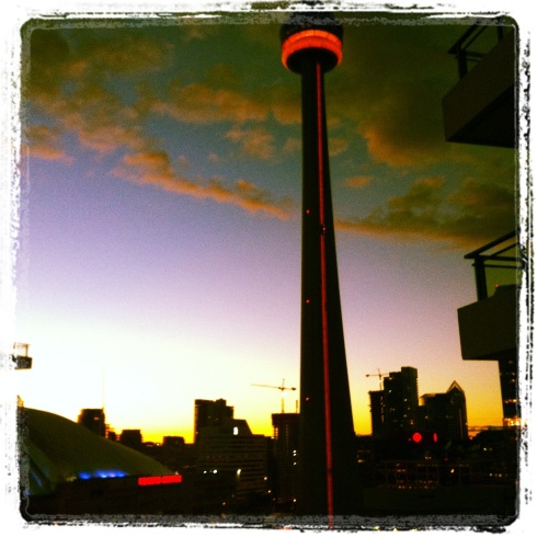Sunset Toronto CN Tower